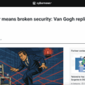 Broken chair means broken security: Van Gogh replica falls to tech neglect